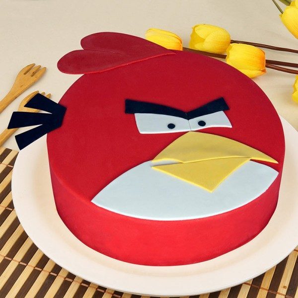 How to make an Angry Birds birthday cake - My Silly Squirts