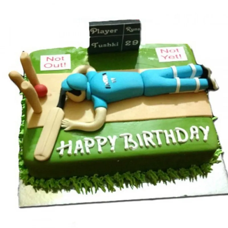 Cricket Themed Cake with Delivery in Noida, East Delhi, and South East Delhi