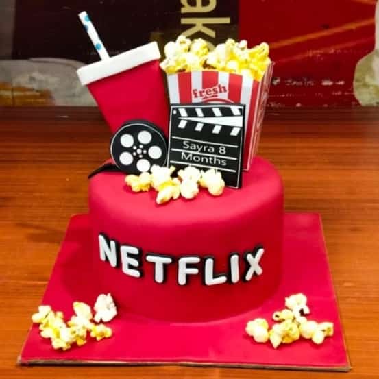 The Netflix Delight Cake - Delivery in Noida, East Delhi, and South East Delhi