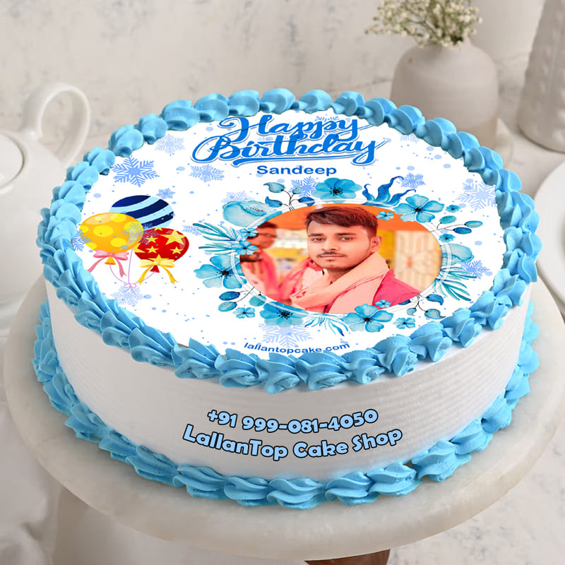 Delivery in Noida, East Delhi, and South-East Delhi | Picture Pops Birthday Photo Cake